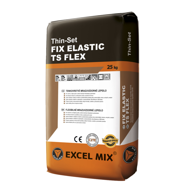 Flexibilní lepidlo EXCEL MIX Thin set FIX ELASTIC 25kg lepidlo na kámen